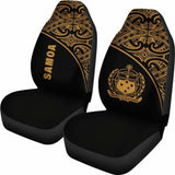 Samoa Polynesian Car Seat Covers - Gold Curve - 105905 - YourCarButBetter