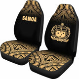 Samoa Polynesian Car Seat Covers - Gold Fog - 105905 - YourCarButBetter