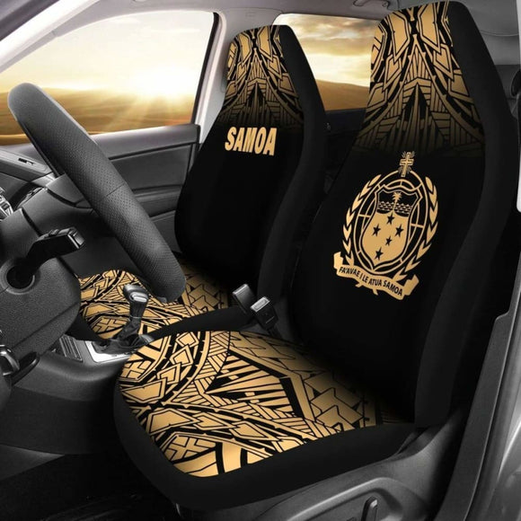Samoa Polynesian Car Seat Covers - Gold Fog - 105905 - YourCarButBetter