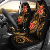Samoa Polynesian Car Seat Covers - Gold Plumeria - 105905 - YourCarButBetter