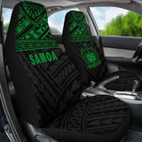 Samoa Polynesian Car Seat Covers Green - 105905 - YourCarButBetter