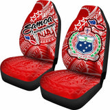 Samoa Polynesian Car Seat Covers - Independence Day Red Version - 105905 - YourCarButBetter