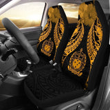 Samoa Polynesian Car Seat Covers Pride Seal And Hibiscus Gold - 232125 - YourCarButBetter