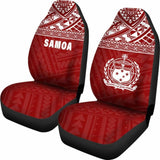 Samoa Polynesian Car Seat Covers Red - 105905 - YourCarButBetter