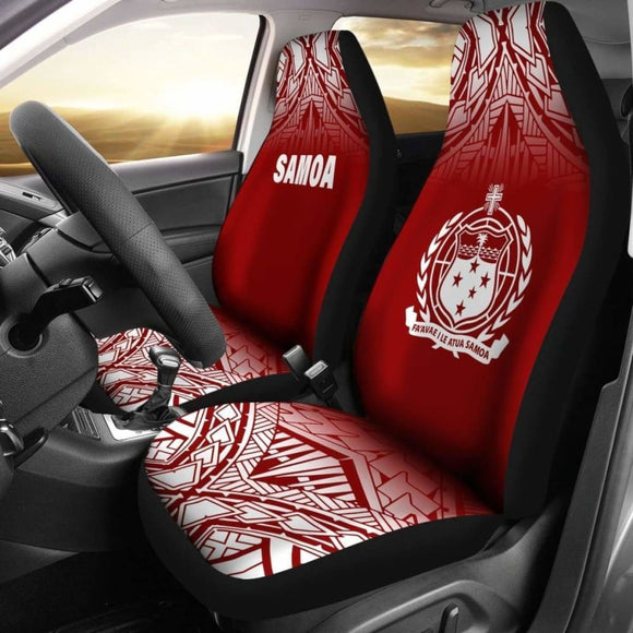 Samoa Polynesian Car Seat Covers - Red Fog - 105905 - YourCarButBetter