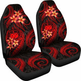 Samoa Polynesian Car Seat Covers - Red Plumeria - 105905 - YourCarButBetter