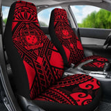 Samoa Polynesian Car Seat Covers - Samoa Red Seal With Polynesian Tattoo - 174914 - YourCarButBetter