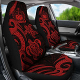 Samoa Polynesian Car Seat Covers - Red Tentacle Turtle - 091114 - YourCarButBetter