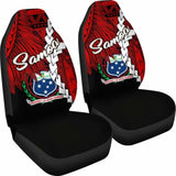 Samoa Polynesian Car Seat Covers - Tribal Wave Tattoo Flag Color - 174914 - YourCarButBetter