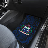 Samoa Seal In Polynesian Tattoo Blue Style Car Floor Mats 211904 - YourCarButBetter