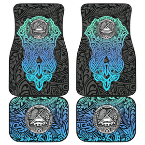 Samoan Polynesian Print Custom Car Floor Mats 211904 - YourCarButBetter