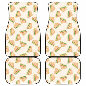 Sandwich Pattern Print Design 01 Front And Back Car Mats 160830 - YourCarButBetter