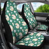 Santa Claus And Reindeer In Christmas Night Car Seat Covers 210601 - YourCarButBetter