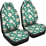 Santa Claus And Reindeer In Christmas Night Car Seat Covers 210601 - YourCarButBetter