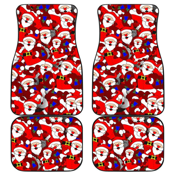 Santa Claus With Christmas Gifts Car Floor Mats 211603 - YourCarButBetter