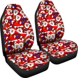 Santa Claus With Christmas Gifts Car Seat Covers 211603 - YourCarButBetter