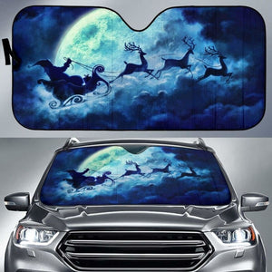 Santa In Night Sun Shade Amazing Best Gift Ideas 103406 - YourCarButBetter