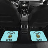 Save Water Drink Beer Car Floor Mats 210206 - YourCarButBetter