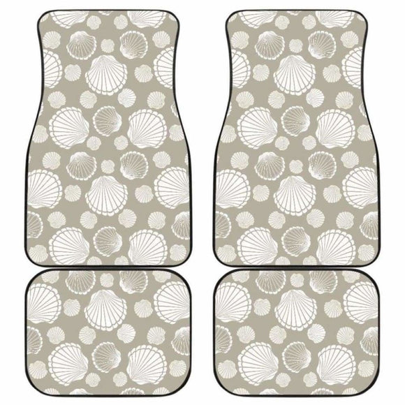 Scallop Shell Pattern Front And Back Car Mats 174914 - YourCarButBetter