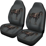 Scary Horror Zombie Horse Car Seat Covers 211301 - YourCarButBetter