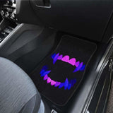 Scary Teeth Blue Neon Color Car Floor Mats 153908 - YourCarButBetter