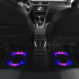 Scary Teeth Blue Neon Color Car Floor Mats 153908 - YourCarButBetter