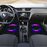 Scary Teeth Blue Neon Color Car Floor Mats 153908 - YourCarButBetter
