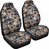 Schnauzer Full Face Car Seat Covers 102802 - YourCarButBetter