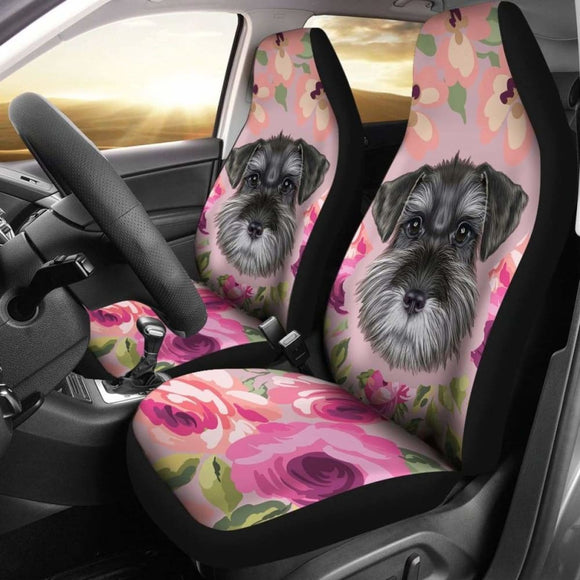 Schnauzer Puppy Car Seat Covers 102802 - YourCarButBetter