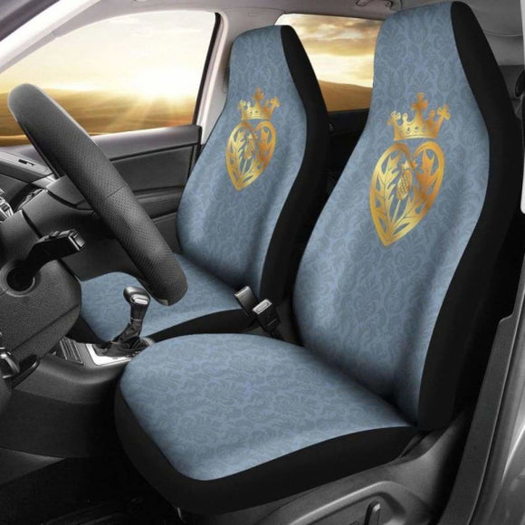 Scotland Thistle Heart Car Seat Covers 1 174914 - YourCarButBetter