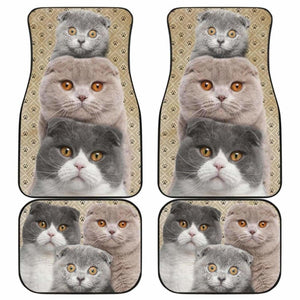 Scottish Fold Cat Car Floor Mats For Scottish Fold Cat Lover 112428 - YourCarButBetter