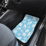 Sea-blue Seashells Car Floor Mats 212203 - YourCarButBetter