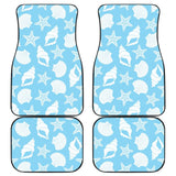 Sea-blue Seashells Car Floor Mats 212203 - YourCarButBetter