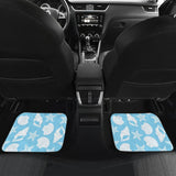 Sea-blue Seashells Car Floor Mats 212203 - YourCarButBetter