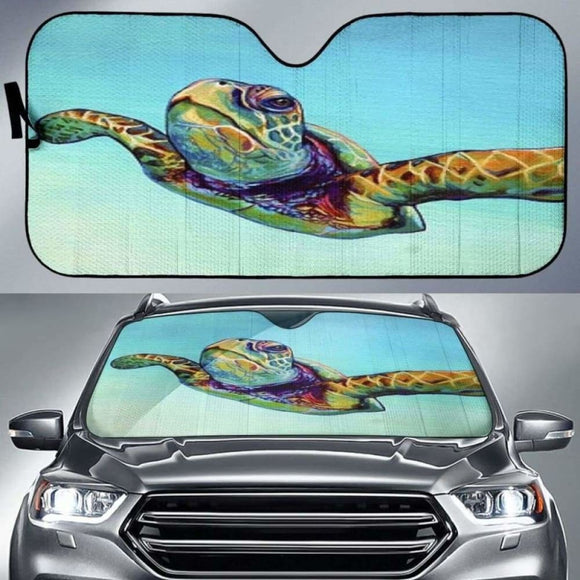 Sea Turtle Auto Sun Shade - 104020 - YourCarButBetter