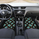 Sea Turtle Blue Stone Pattern Front And Back Car Mats 091814 051512 - YourCarButBetter