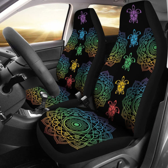 Sea Turtle Trip Colorful - Car Seat Covers 101819 - YourCarButBetter