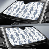 Seahorse Pattern Background Car Auto Sun Shades 460402 - YourCarButBetter