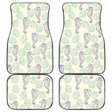 Seahorse Shell Pattern Front And Back Car Mats 174914 - YourCarButBetter