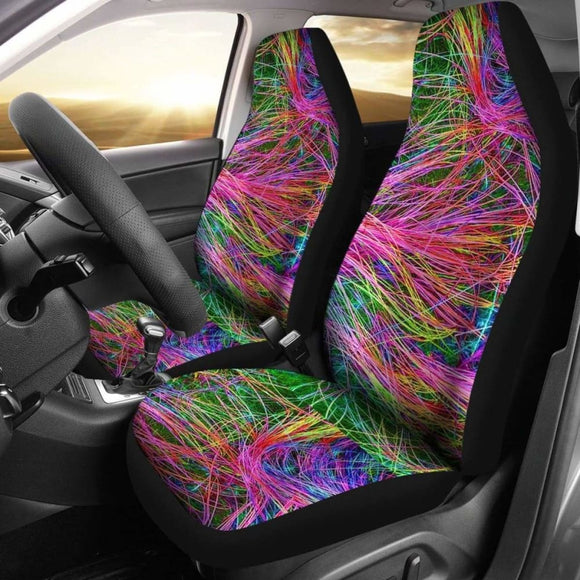 Seat Covers - Abstract Neon 153908 - YourCarButBetter