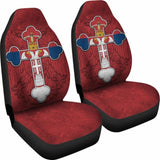 Serbian Cross Car Seat Covers Eagle 160905 - YourCarButBetter