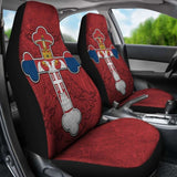 Serbian Cross Car Seat Covers Eagle 160905 - YourCarButBetter