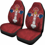 Serbian Cross Car Seat Covers Eagle 160905 - YourCarButBetter