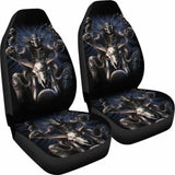 Set 2 Pcs Gothic Skull Car Seat Covers 101207 - YourCarButBetter