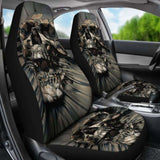 Set 2 Pcs Gothic Skull Car Seat Covers 101207 - YourCarButBetter