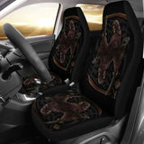 Set 2 Pcs Gothic Skull Car Seat Covers 172727 - YourCarButBetter