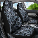 Set 2 Pcs Gothic Skull Car Seat Covers 172727 - YourCarButBetter