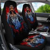 Set 2 Pcs Gothic Skull Car Seat Covers 172727 - YourCarButBetter