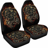 Set 2 Pcs Gothic Skull Car Seat Covers 172727 - YourCarButBetter