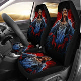 Set 2 Pcs Gothic Skull Car Seat Covers 172727 - YourCarButBetter